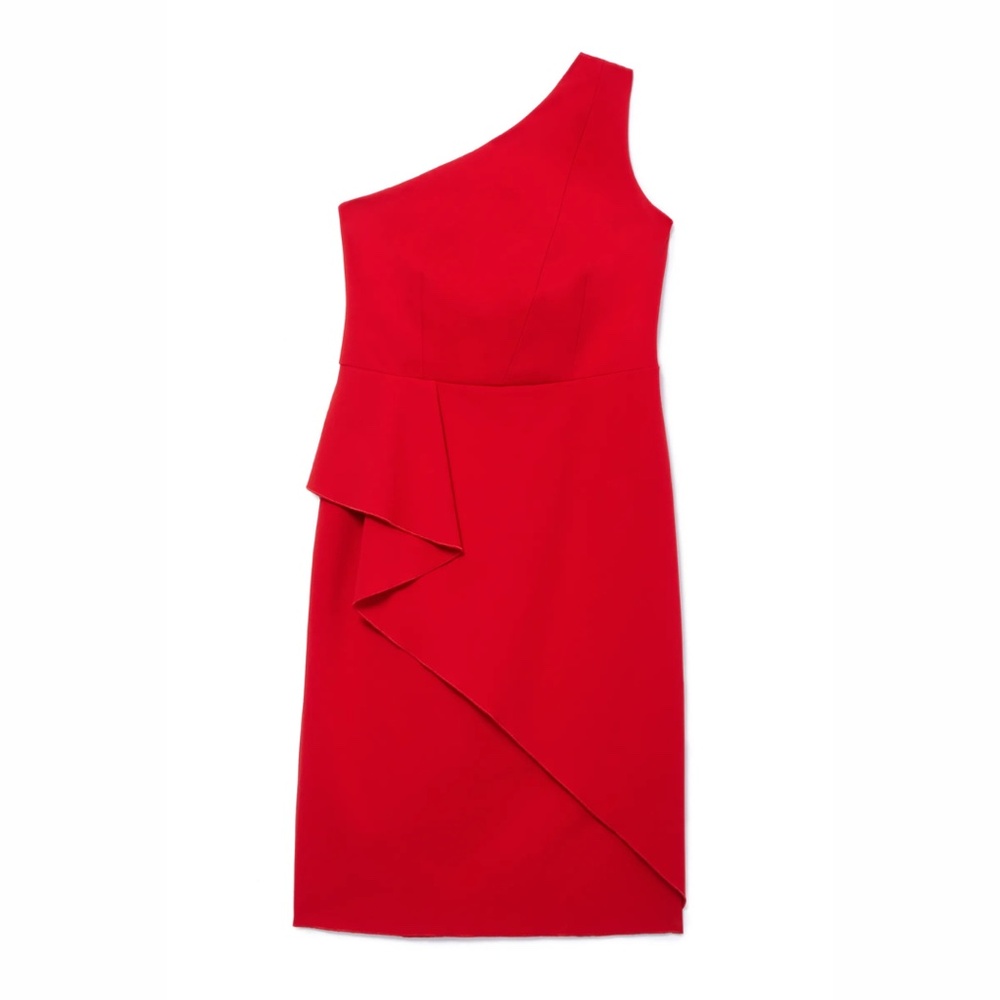 Jason Wu X Eloquii Asymmetrical Red One Shoulder … - image 2
